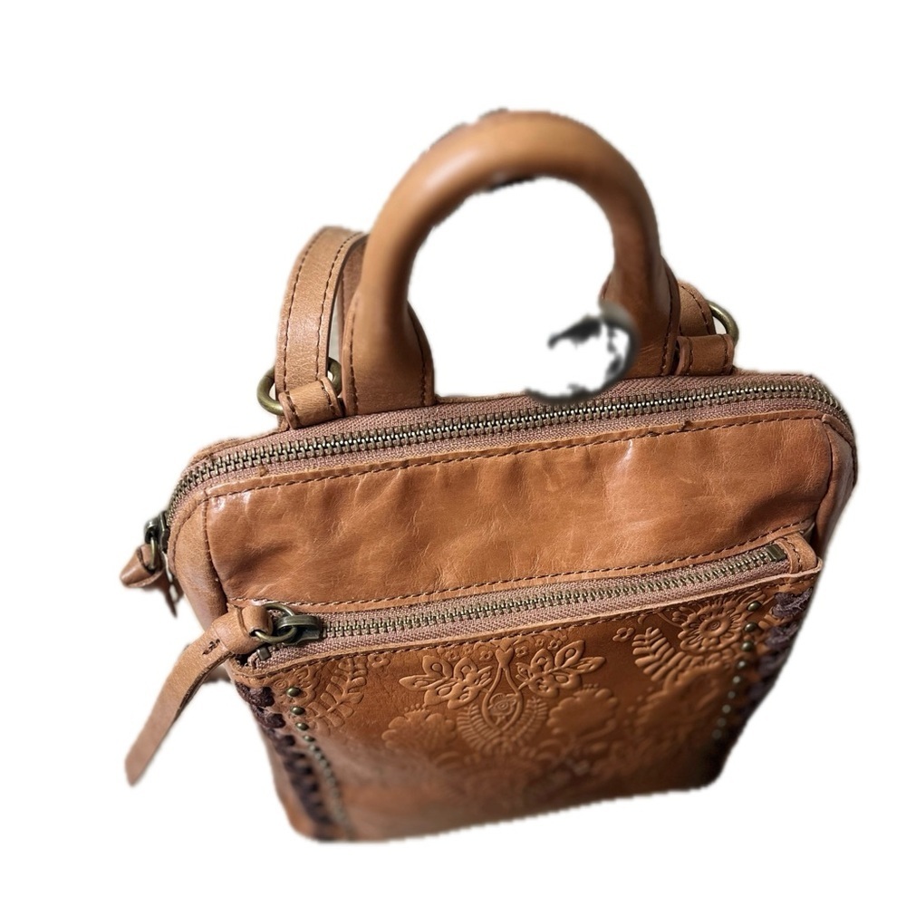 The Sak Backpack Loyola Tobacco Floral Convertible Small Leather Backpack - Picture 6 of 11